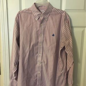 Men's Brook Brothers 346 Shirt Size Medium Pink